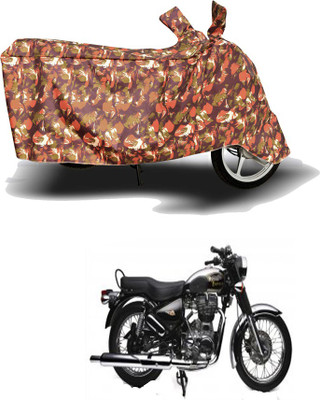 HYBRIDS COLLECTION Two Wheeler Cover for Royal Enfield(Electra Delux, Red)