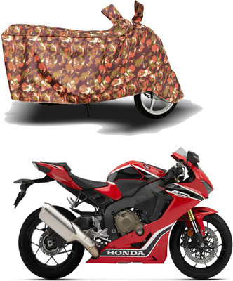 AUTOCAD Waterproof Two Wheeler Cover for Honda(CBR 1000RR, Red)