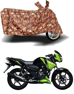 AUTOCAD Waterproof Two Wheeler Cover for TVS(Apache 150, Red)