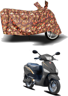 HYBRIDS COLLECTION Two Wheeler Cover for Hero Electric(Electric Optima Plus, Red)