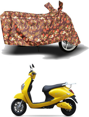 HYBRIDS COLLECTION Two Wheeler Cover for Techo Electra(Emerge, Red)