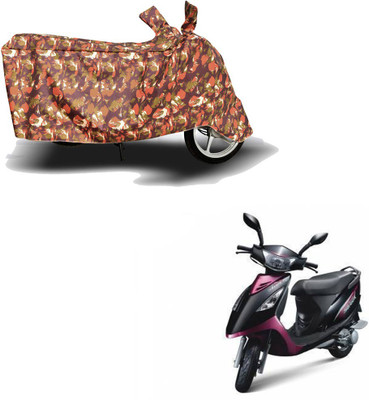 HYBRIDS COLLECTION Two Wheeler Cover for TVS(Streek, Red)