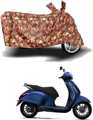 HYBRIDS COLLECTION Two Wheeler Cover for Bajaj(Chetak, Red)