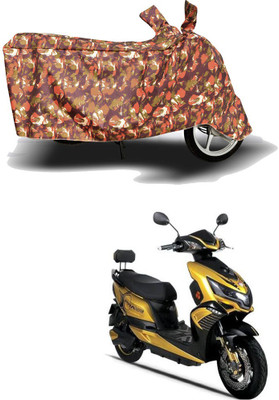 AUTOCAD Waterproof Two Wheeler Cover for Okinawa(i-Praise, Red)