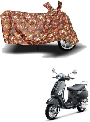 HYBRIDS COLLECTION Two Wheeler Cover for Vespa(Vespa VXL 150, Red)
