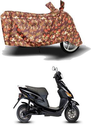HYBRIDS COLLECTION Two Wheeler Cover for Hero Electric(Electric Cruz, Red)