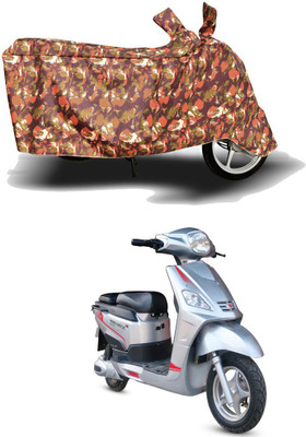 HYBRIDS COLLECTION Two Wheeler Cover for Hero Electric(Electric NYX, Red)
