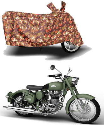 HYBRIDS COLLECTION Two Wheeler Cover for Royal Enfield(Battle Green, Multicolor)
