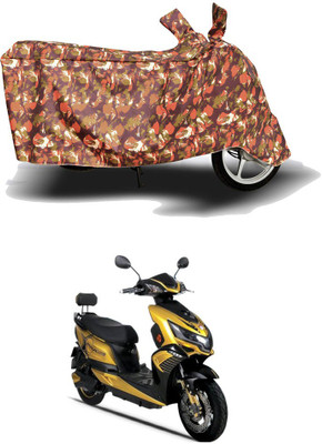 HYBRIDS COLLECTION Two Wheeler Cover for Okinawa(Praise, Red)
