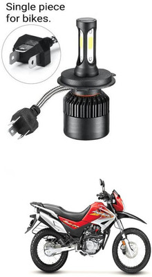 PECUNIA LED Headlight Bulbs - 12000LM 6000K -Hi/Lo Beam, Spotlight Fog Light Bulb Conversion Kits Upgraded Double JPS Chips Silent Fan IP67 Comftable With Hero Impulse Headlight Motorbike LED (12 V, 55 W)(Universal For Bike, Pack of 1)