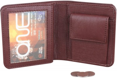 DENNY BLACQ Men Casual Brown Artificial Leather Wallet(7 Card Slots)