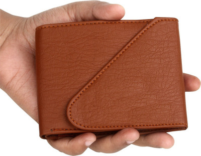 ShopMore Men Casual Tan Artificial Leather Wallet(5 Card Slots)
