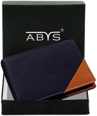 ABYS Men Tan, Purple Genuine Leather Wallet(7 Card Slots)