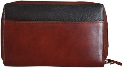 NOZZBERRY Women Evening/Party, Travel, Casual, Trendy, Formal Maroon Genuine Leather Wallet(13 Card Slots)