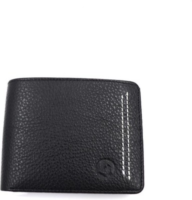 Logan Hub Men Formal Black Genuine Leather Wallet(6 Card Slots)