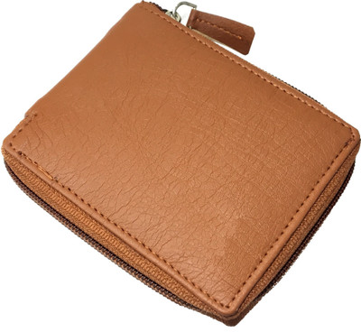 ShopMore Men Casual Tan Artificial Leather Wallet(3 Card Slots)