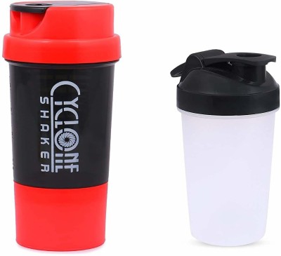 ALLIEDSALESINDIA SG-502 New Combo Pack of 2 600 ml Shaker(Pack of 2, Red, Plastic)