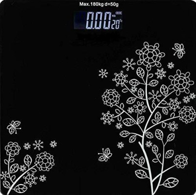 Dhe Balaji Weight Machine Pro Max | Premium Design Heavy Duty Electronic Thick Tempered Glass LCD Display Digital Personal Bathroom Health Body Weight Bathroom Weighing Scale | weight bathroom scale digital | Weight Scale For Human Body by Wyott Weighing Scale(Black)