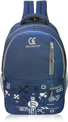 Gearcop Spacy unisex backpack laptop bags and reflective print 25 L Laptop Backpack(Black)