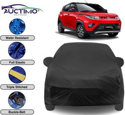 AUCTIMO Car Cover For Mahindra KUV100 (With Mirror Pockets)(Black)