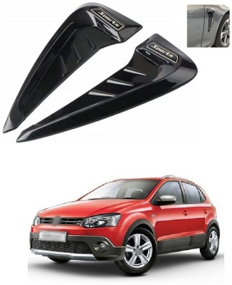 PRTEK Stainless Steel, Plastic Car Door Guard(Black, Pack of 2, Volkswagen, Polo Cross)