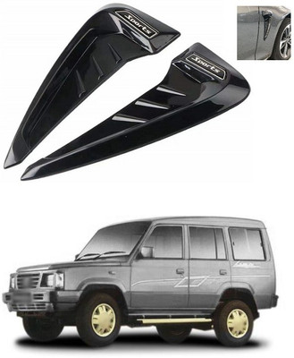 PRTEK Stainless Steel, Plastic Car Door Guard(Black, Pack of 2, Tata, Spacio)