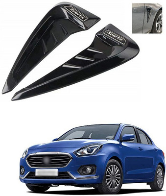 PRTEK Stainless Steel, Plastic Car Door Guard(Black, Pack of 2, Maruti, Swift Dzire)