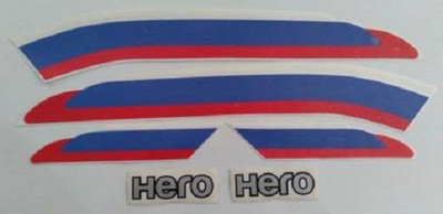 HRBull Sticker & Decal for Bike(Multicolor)
