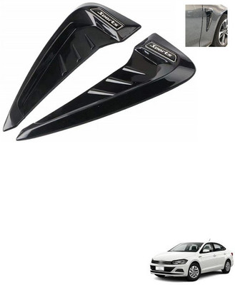 PRTEK Stainless Steel, Plastic Car Door Guard(Black, Pack of 2, Volkswagen, Touareg)