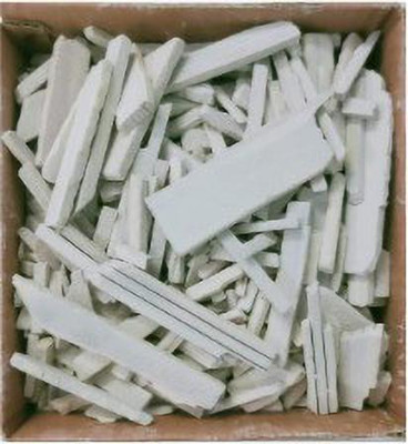 Brighty 1.5 kg natural earthy slate pencil crunch and soft tukda crumbs billards solid chalk(50 Sticks)