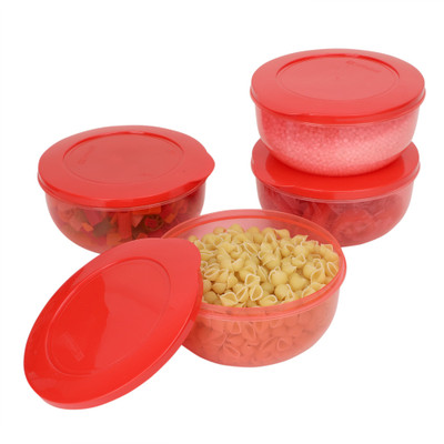 Cutting EDGE Plastic Utility Container  - 1950(Pack of 4, Red)