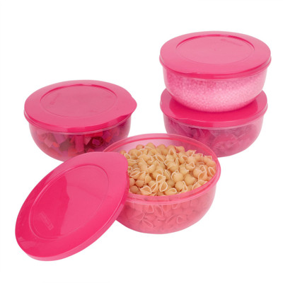 Cutting EDGE Plastic Utility Container  - 400 ml(Pack of 4, Red)
