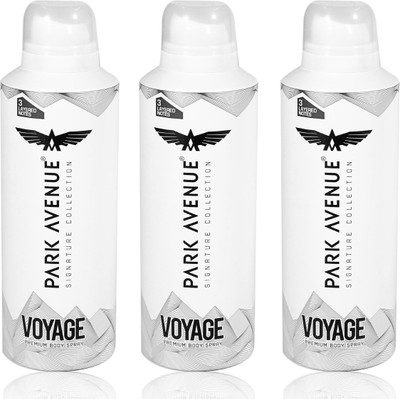 PARK AVENUE VOYAGE Deodorant Spray  -  For Men(450 ml, Pack of 3)