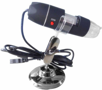GoodsBazaar 500x Magnification + 8 LED Lights + USB Powered Digital Microscope Endoscope Camera Reflecting Telescope Data Cables USB Microscope Endoscope Magnifier Video Camera Portable 50X-500X Magnification 8-LED USB Digital Microscope Endoscope with Stand for Education Biological Inspection USB G