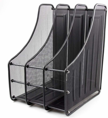 PAVITYAKSH 3 Compartments METAL FILE HOLDER(Multicolor)