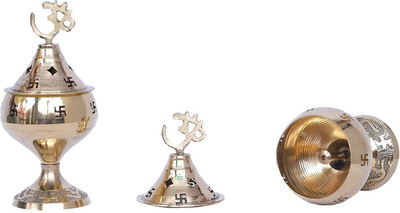 Handicraft Hub Brass (Pack of 2) Table Diya Set(Height: 5.5 inch)