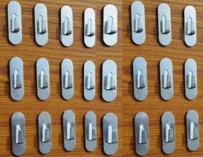 bidawat 24 Pcs wall hooks adhesive strong for towel (Pack of 24) Hook 24(Pack of 24)