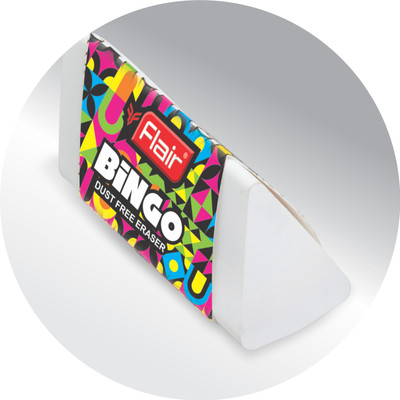 Flair Creative Bingo Non-Toxic Eraser(White)