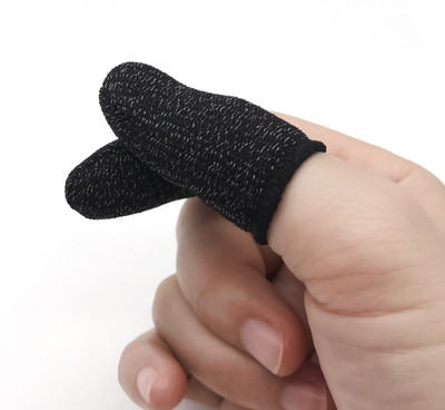 PORTLIX New Mobile Finger Sleeve Cots Touch screen Game Controller Sweatproof Gloves Finger Sleeve(Pack of 2)