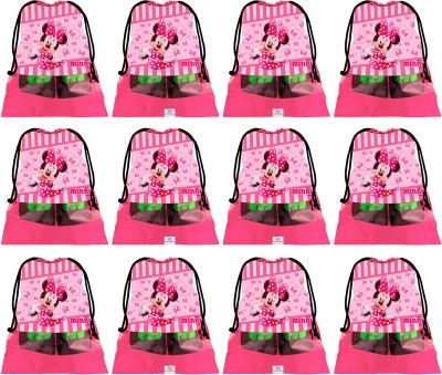 Heart Home Designer Portable Travel Shoe Bags Dust-proof Shoe Organizer Space Saving Storage Bags, Disney Minnie Print (Set of 12,Pink) -HS_35_HEARTH18008 HS_35_HEARTH018008(Pink)