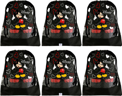 Heart Home Designer Portable travel Organizer/Shoe Bags/Space Saving Storage, Mickey Print HS_35_HEARTH017972(Black)
