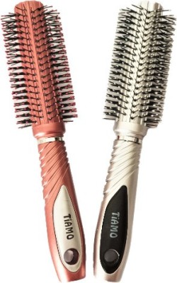 Tiamo PLASTIC HAIR BRUSH SET OF 2 FOR DAILY USE