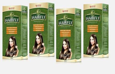 Hairfly ANTI HAIR-FALL OIL LONGER STRONGER HAIR OIL PACK OF 4 Hair Oil(400 ml)