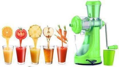 Value Adds Plastic for Fruits & Vegetables with Steel Jali & Handle (Pack of 1) (Multicolour) Hand Juicer(Green)