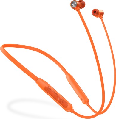 Mivi Collar Classic Neckband with Fast Charging Bluetooth Headset(Orange, In the Ear)
