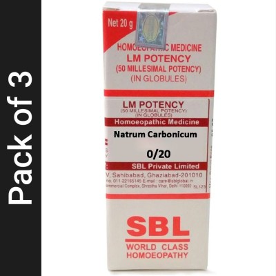 SBL Natrum Carbonicum 0/20 LM Globules(3 x 20 g)