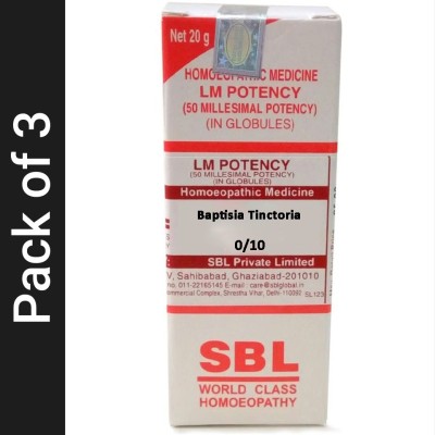 SBL Baptisia Tinctoria 0/10 LM Globules(3 x 20 g)