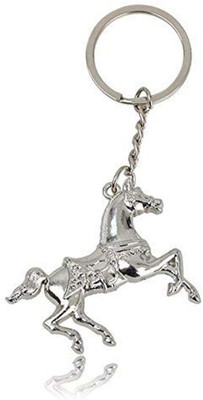 SHOKY LOOKS Amazing Lucky Running Horse fine quality Chrome Finish also Perfect way for carrying your Car, Bike, Home, Office keys in style Key Chain