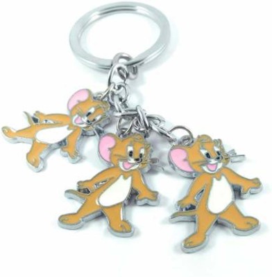 SHOKY LOOKS 3 Unique Jerry Mouse carton show happiness and love Key Chain