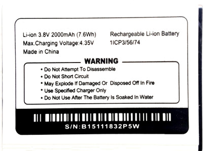 Full Energy Mobile Battery For  Gionee Pioneer P5W , BL-G020Z